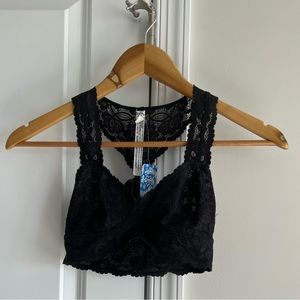 NWT Free People Black Bralette